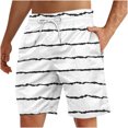 thumbnail image 2 of Soki Shorts de Plage Décontractés pour Hommes Shorts à Rayures en Liquidation, 2 of 5