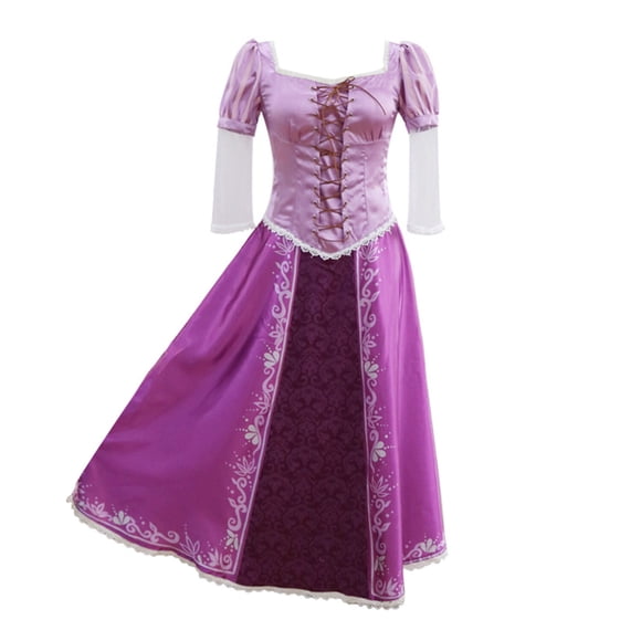 HAWEE Women's Princess Repunzel Costumes for Halloween Cosplay Tangled Purple Dress up