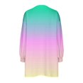 thumbnail image 5 of RXIRUCGD Womens Oversized Crewneck Sweatshirt Printed Long Sleeve Tunic Tops, Multicolor, Size: M, 5 of 5