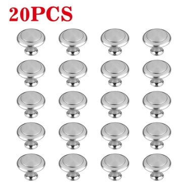 Cabinet Hardware Round Knobs Silver Kitchen Mushroom Brushed Nickel Knobs, Cupboard Knobs, Door Handle Pull for Bathroom Drawer