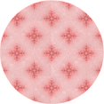 thumbnail image 1 of Ahgly Company Tapis Rond Lavable en Machine Intérieur Transitionnel Rose, 6 Pieds Rond, 1 of 7
