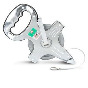 330 Foot/100M Tape Measure, Stainless Steel Open Reel Measuring Tape, Tape Measure Reel Not Geared for Carpenter, Construction, Workshop, Building, Projects