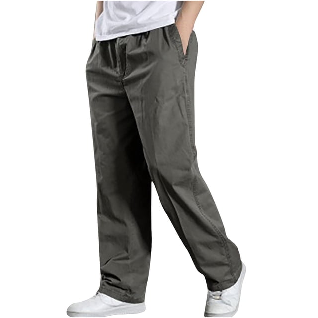 Cameland Pantalon Cargo pour Homme Ajusté Uni Droit Pantalon Décontracté de Plein Air Sport Salopettes Pantalon