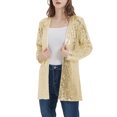 thumbnail image 4 of Women's Sequin Jacket Open Front Coat Blazer Party Cocktail Outerwear Cardigan, 4 of 5