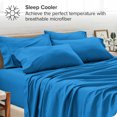thumbnail image 3 of Bare Home Pillowcase Set - Premium 1800 Collection - Double Brushed - Ultra Soft - Standard Size, Medium Blue, 4 Count, 3 of 7