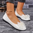 thumbnail image 2 of Flats Shoes Women Bow Round Toe Slip-On Breathable Shallow Mouth Solid, 2 of 9