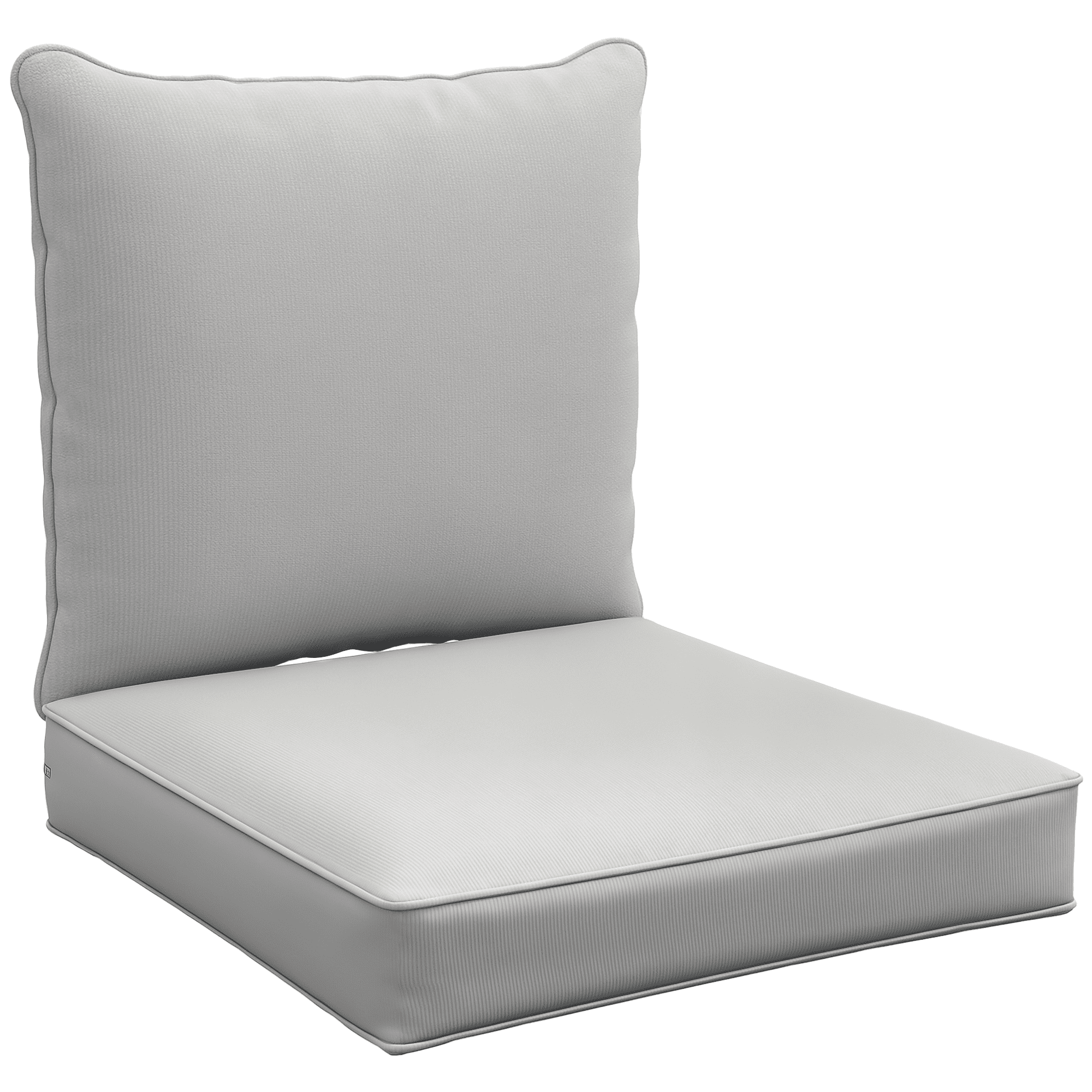 Outdoor Patio Chair Cushions Deep Seat Replacement Patio Cushions Set Grey