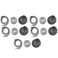 thumbnail image 2 of Support de Bobine, Durable 5 Ensembles/lot Bobine Matériau en Fer Pièces de Machine à Repriser Chaussures Pièces de Machine à Coudre pour Magasin de Chaussures en Cuir, 2 of 8