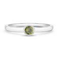 thumbnail image 1 of 925 Sterling Silver Simulated Peridot Birthstone Ring For Toddler Girls Size 2, 1 of 4
