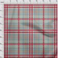 thumbnail image 3 of oneOone Georgette Viscose Fabric Madras Check Print Fabric By Yard 42 Inch Wide, 3 of 4