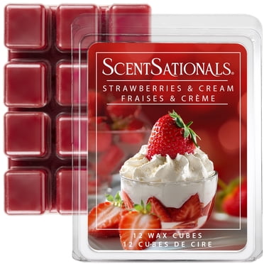 Cubes de cire parfumée ScentSationals Paquet économique - Fraises et crème