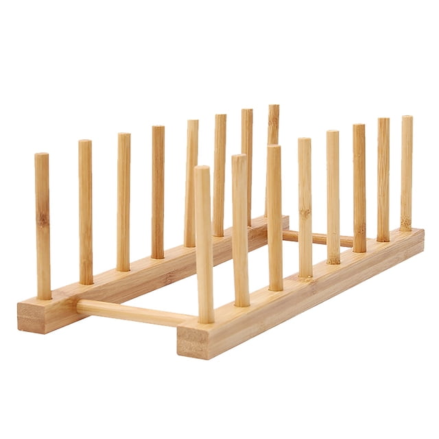 Agiferg Multifunctional Bamboo Kitchen Dish D rain Rack Tableware Storage Rack