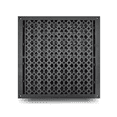 thumbnail image 1 of 16” x 16” Floor Vent Cover / Register VR-100 with Damper – Cast Aluminum Decorative Tudor Mushroom Design, Powder Coated Repaintable HVAC Vent for Floors, Walls & Ceilings – Black, Brown, White, 1 of 9