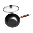 thumbnail image 2 of jifeng Wok Pan Gas Cookware Induction Cooker Frying Pan for Restaurant Kitchen Home 30cm glass lid, 2 of 9