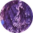 thumbnail image 1 of Ahgly Company Tapis Rond Lavable en Machine Intérieur Transitionnel Indigo Violet, 4 Pieds Rond, 1 of 7