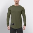 thumbnail image 2 of WEAIXIMIUNG Noël Homme Automne Hiver Décontracté Brossé Col Rond Manches Longues Chemise de Base Haut Blouse, 2 of 7