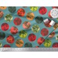 thumbnail image 2 of Soimoi Green Velvet Fabric Crystal Stone Geometric Fabric Prints By Yard 58 Inch Wide, 2 of 3