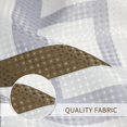 thumbnail image 4 of Rideau de Douche Géométrique Moderne, Rideau de Douche Imperméable et Rideau de Bain en Polyester pour Salle de Bain, Ensemble de Rideau de Douche en Tissu Texturé avec 12 Crochets, Lavable à la Machine, Brun Espresso Chocolat 72 Pouces, 4 of 5