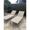 thumbnail image 5 of Ostrich Princeton Outdoor Chaise Lounge Pool Beach Patio Chair, Tan, 2 Pack, 5 of 5