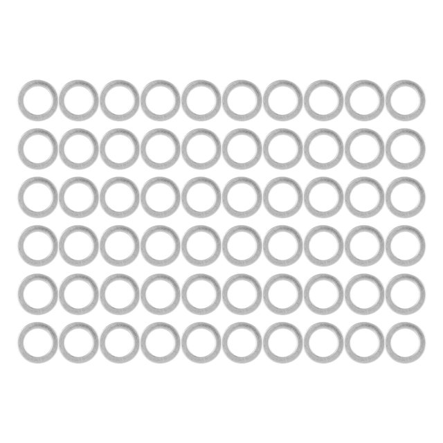 60Pcs Washer Flat Stainless Steel 6mm ID 9mm OD Accessory Set Kit for Maintenance4807-0609-1000