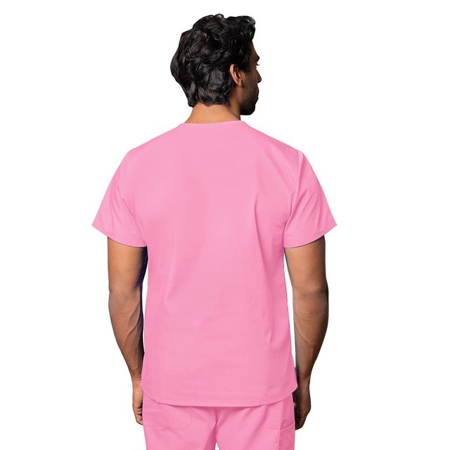 Adar Universal Unisex Scrub Set - Unisex V-Neck Scrub Top & Tapered Drawstring Scrub Pants