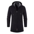 thumbnail image 3 of Qertyioot Veste à Capuche Décontractée pour Hommes Couleur Unie, 3 of 9