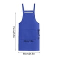 thumbnail image 3 of EGNMCR H Back Style Apron With Pocket For Women Men Adjustable Large Size Comfortable Kitchen Home Cooking Cooking Apron, 3 of 5