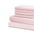 thumbnail image 3 of Swift Home Luxury 6-Piece Sheet Set with Extra Pillow Case, King, Blush, 3 of 3