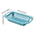 thumbnail image 2 of Oleegame 1PC Shower Soap Dish With Hook Household Retractable Vegetable Sink Drain Basket Kitchen Sink Drain Rack Gray, 2 of 8