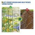 thumbnail image 3 of QinaQin 5.5 Ft Metal Garden Pergola, Black Rust Resistant Arch for Climbing Roses, Vines, Flowers and Privacy Screen, 3 of 6