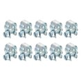thumbnail image 1 of Unique Bargains 10Pack Mini Fuel Line Pipe Hose Clamp Clip, Adjustable 9-11mm, Zinc Plated, 1 of 5