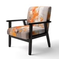 thumbnail image 3 of Designart « Shattered Realities Orange Brown Intrigue » Fauteuil d'Appoint Rembourré Orange Cubisme - Fauteuil Moderne pour Salon, 3 of 7