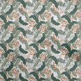 thumbnail image 1 of oneOone Velvet White Fabric Tropical Leaf Fabric For Sewing Printed Craft Fabric By The Yard 58 Inch Wide, 1 of 5