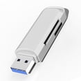 thumbnail image 2 of C307 Lecteur de Carte Portable USB 3.0 pour SD, SDHC, SDXC, MicroSD, MicroSDHC, MicroSDXC, avec Design Tout-en-un Avancé Blanc, 2 of 8