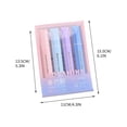 thumbnail image 3 of Mini Fluorescent Highlighter Marker Pen Set for Note Taking and Office Use, 5ml, 4-Pack, 3 of 3
