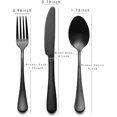 thumbnail image 5 of EcoNesxp Stainless Steel Black Cutlery Unique Design Portable Travel Cutlery Set with Box, 5 of 5