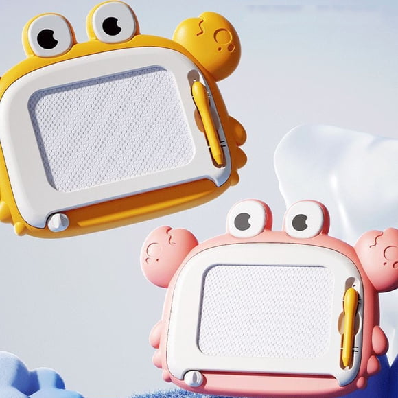 Fufafayo 2Pcs Cartoons Crab Magnetic Drawing Board, Children'sWriting Sketch Pad, Educational Early LearningToy, Magnetic Graffiti Board forKids, TravelToyGift for BoysGirls
