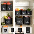 thumbnail image 1 of Paper Storage Bags Large Capacity Washable Kraft Paper Storage Bags Thickened Waterproof Refrigerator Kitchen Organizer and Plant Pot Decor Box(Black,1Pcs) Rkxzt, 1 of 9