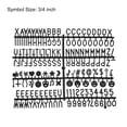 thumbnail image 2 of Uxcell Felt Letter Board Letters Numbers Symbols 3/4 inch Black Alphabet Message Board Changeable, 2 of 6