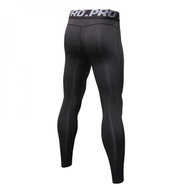 Pantalons de Compression pour Hommes Couche de Base Séchage Rapide Sports Course Gym Collants Leggings