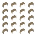 thumbnail image 1 of Unique Bargains 20Pack Zipper Stoppers, #10 Top & Bottom Stops for Rescue Repair, Bronze Tone, 1 of 6