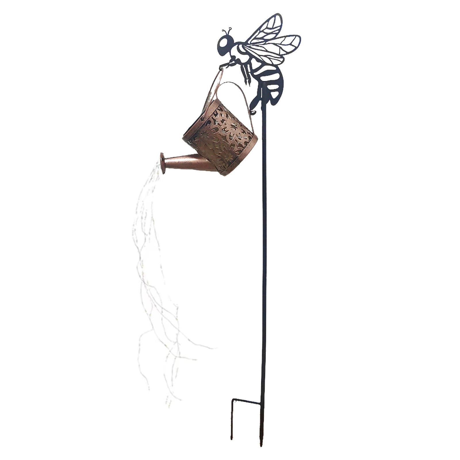 Patio Lights Outdoor Waterproof Solar Powered, Metal Watering Can Hanging Light 78.5x25cm, Garden Decor, Solar Garden Lights Outdoor Waterproof