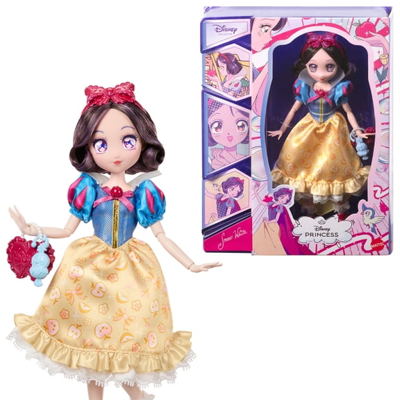 Disney Collector Princess Snow White Manga Doll & Accessories, Posable & Collectible