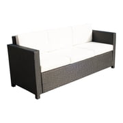 Outsunny Deluxe 3 Seat Rattan Sofa