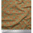 thumbnail image 1 of Soimoi Velvet Fabric Heart & Pizza Slice Food Print Sewing Fabric Yard 58 Inch Wide, 1 of 3