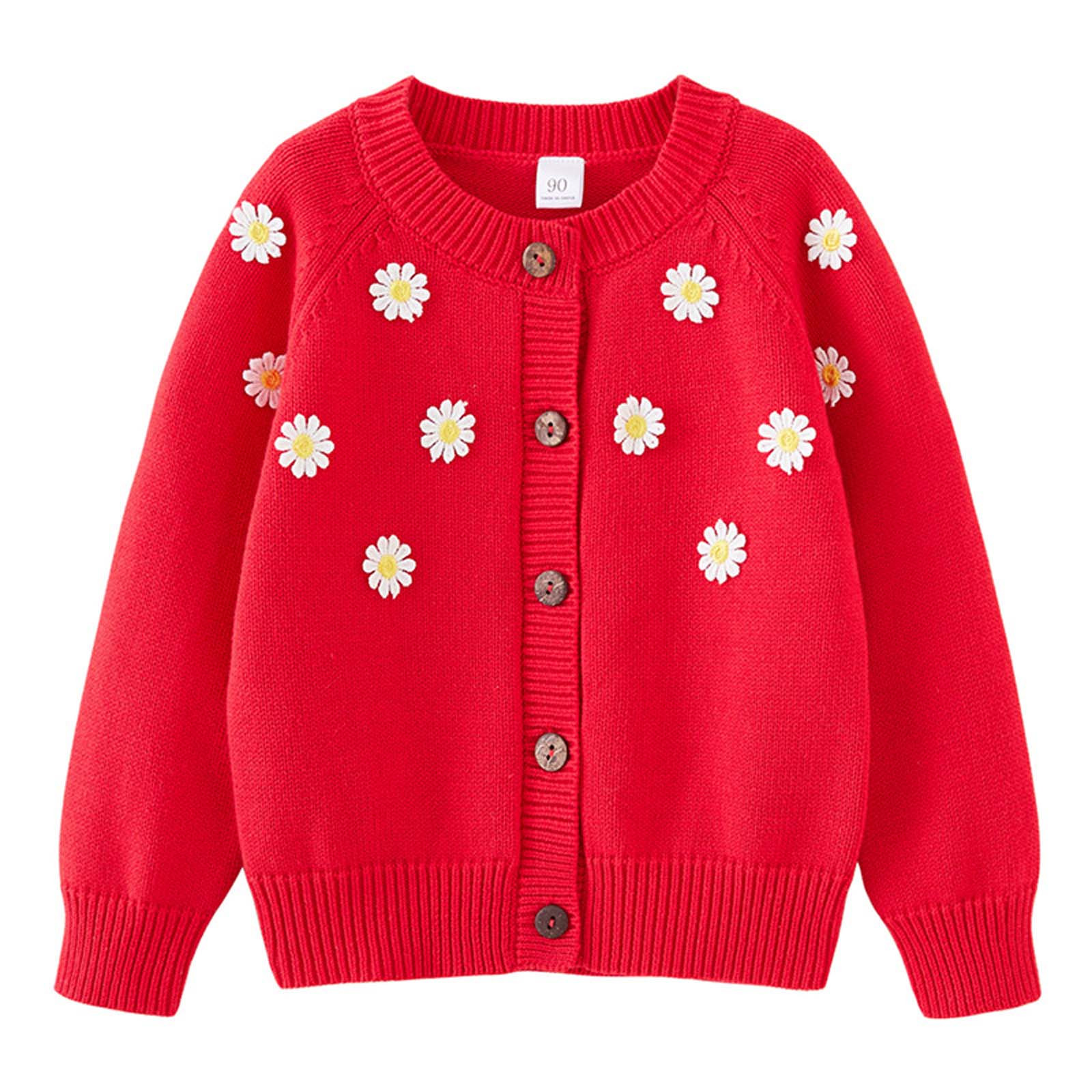 Cameland Cardigan en Tricot à Col Rond Décontracté pour Enfants, Veste, Veste en Coton à Boutons pour Enfants
