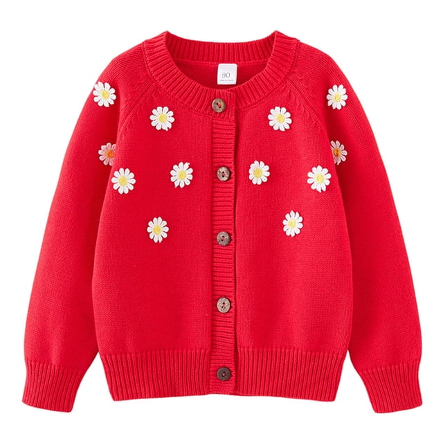 Cameland Cardigan en Tricot à Col Rond Décontracté pour Enfants, Veste, Veste en Coton à Boutons pour Enfants