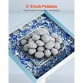 thumbnail image 2 of VEVOR 2-3 Inch 30 Pcs Ceramic Fire Pebble Stones Lava Rocks Reusable, 2 of 9