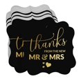thumbnail image 3 of Inkdotpot Real Gold Foil Bracket Shape Paper Hang Tags Thanks From The New Wedding Favor Tags Pack Of 100, 3 of 7