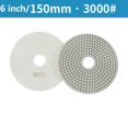 thumbnail image 2 of 6 Inch 150Mm Dry/Wet Diamond Polishing Pads Flexible Grinding Discs For Granite, 2 of 2